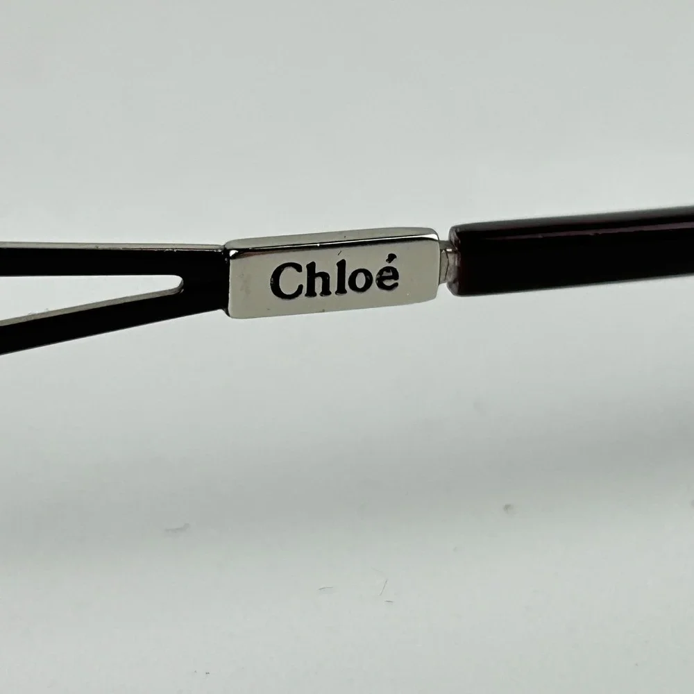 Chloe CL1208 C03 Unisex Eyeglasses Frame Silver‎ & Black Full Rim 51-19-130 mm